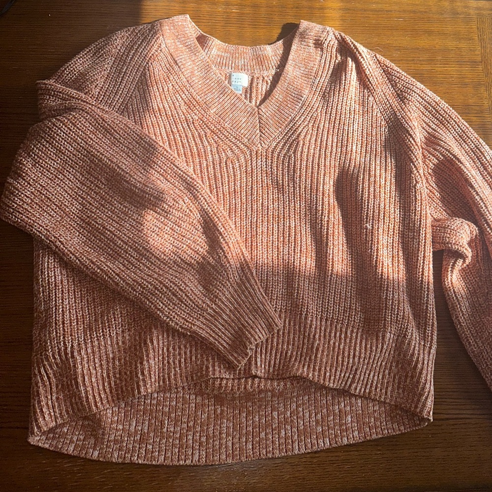 Orange/whiteish multicolor sweater
